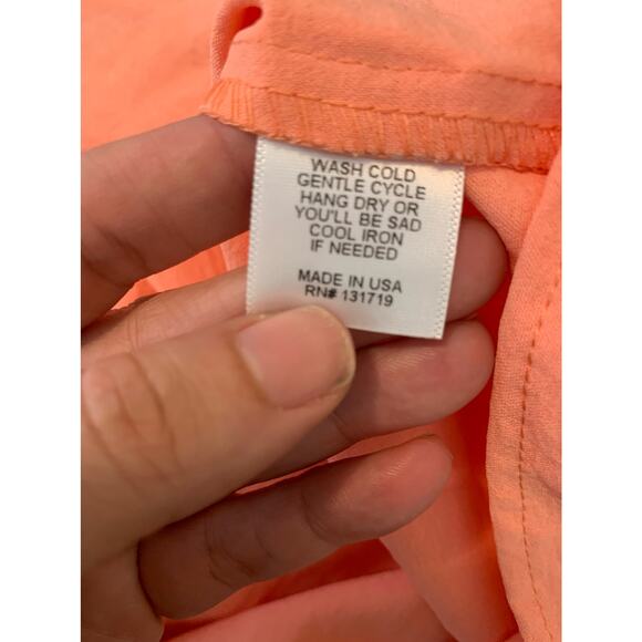 Savii Capri melon sunset short sleeves mini belted dress size 3X - Picture 5 of 11